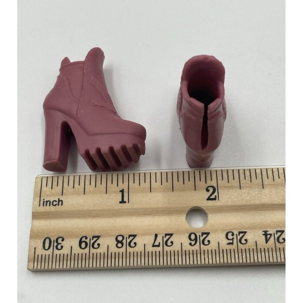 Disney Descendants 3 Audrey Good & Evil Shoes Boots Light Pink Doll Shoes - Picture 8 of 8